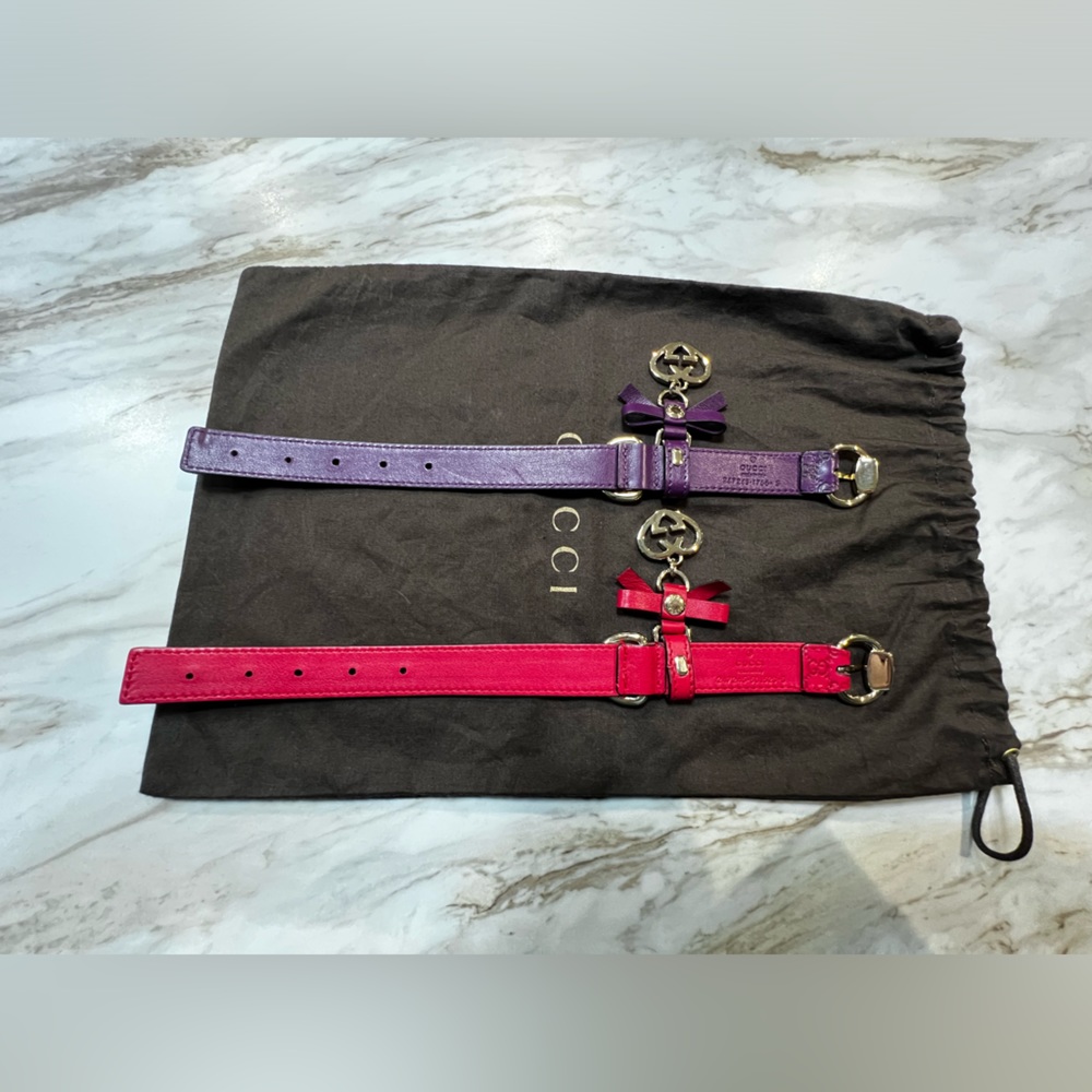 Gucci dog collar size is small!